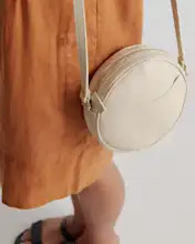 Italian Leather Circle Crossbody Bag | Quince
