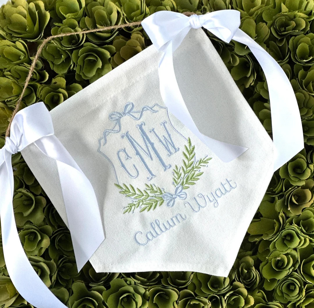 Custom Baby Banner, Welcome Banner, Hospital Door Sign, Baby Shower With BOWS - Etsy | Etsy (US)