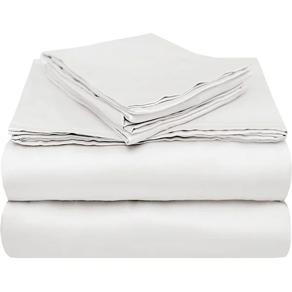 Classic Luxury Bedsheets - Full, Dark Grey 4 Piece Set | 100% Usa Pima Cotton Sateen | Bed Sheet ... | Wayfair North America