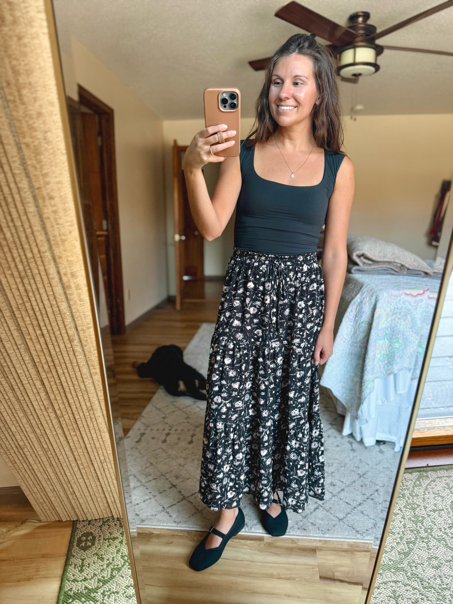 Wearing size medium in this bodysuit (I always size up in bodysuits and tighter tops like this). 

My skirt is older so I linked similar options!

My shoes are so comfy-I sized up a 1/2 size! 

I also linked my seamless bra that I wear with tops like this!

#LTKSeasonal #LTKStyleTip #LTKFindsUnder100