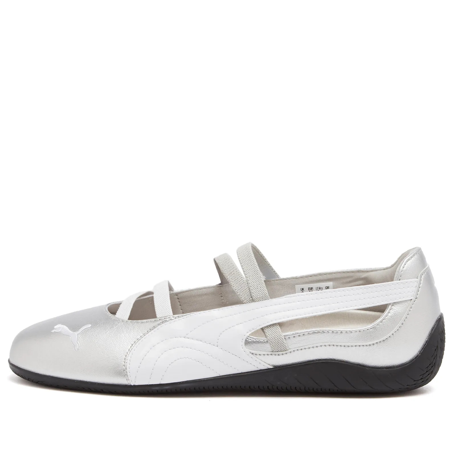 Puma Women's Speedcat Ballet Metallic Wns in Puma Silver/Puma White, Size UK 5.5 | END. Clothing