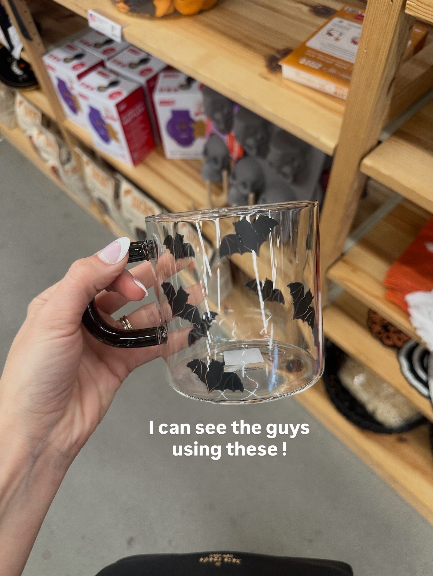 Bat icon glass mug 

#LTKHome #LTKSeasonal #LTKHalloween