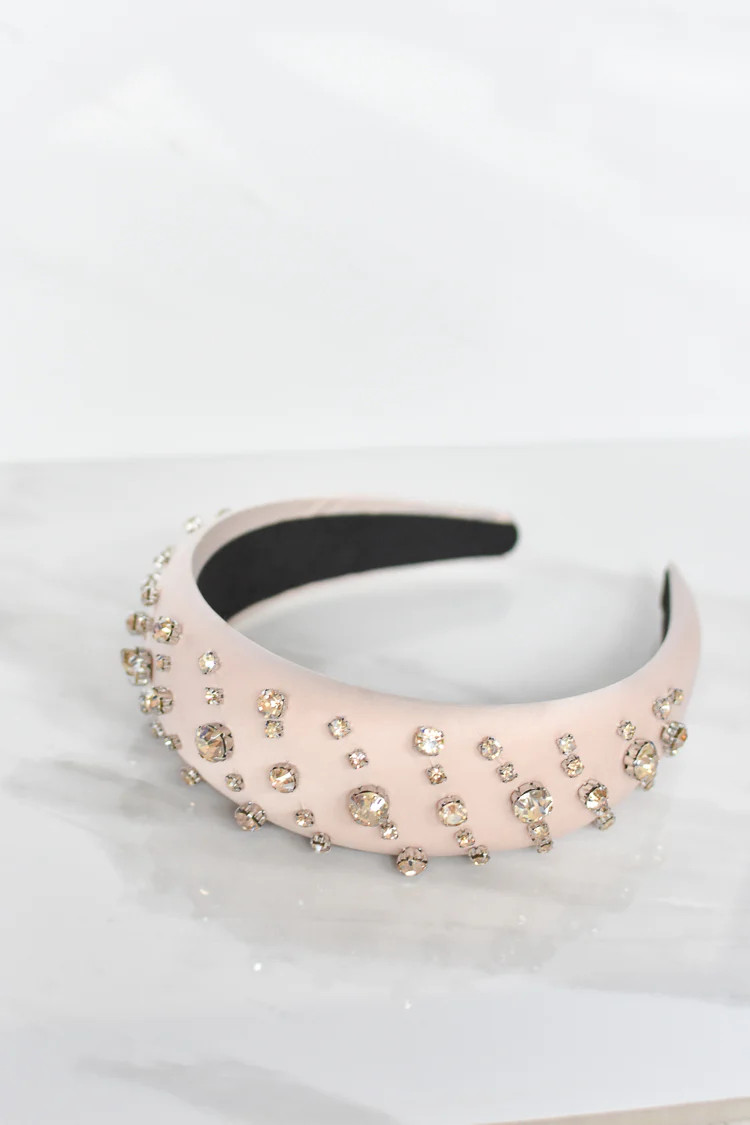 Padded Crystal Dot Headband | Confête