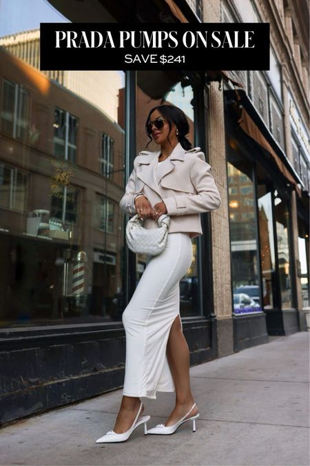 Prada white slingback pumps on sale
Designer sale picks / spring outfit ideas 

#LTKworkwear #LTKsalealert #LTKshoecrush