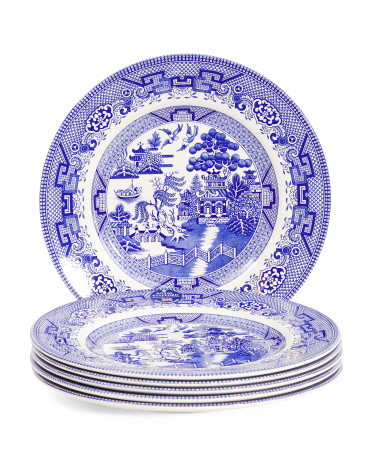 Set Of 6 Willow Dinner Plates | TJ Maxx