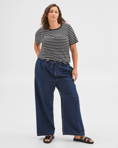 Plus Size Australian Cotton T-Shirt - Stripe | Target AU