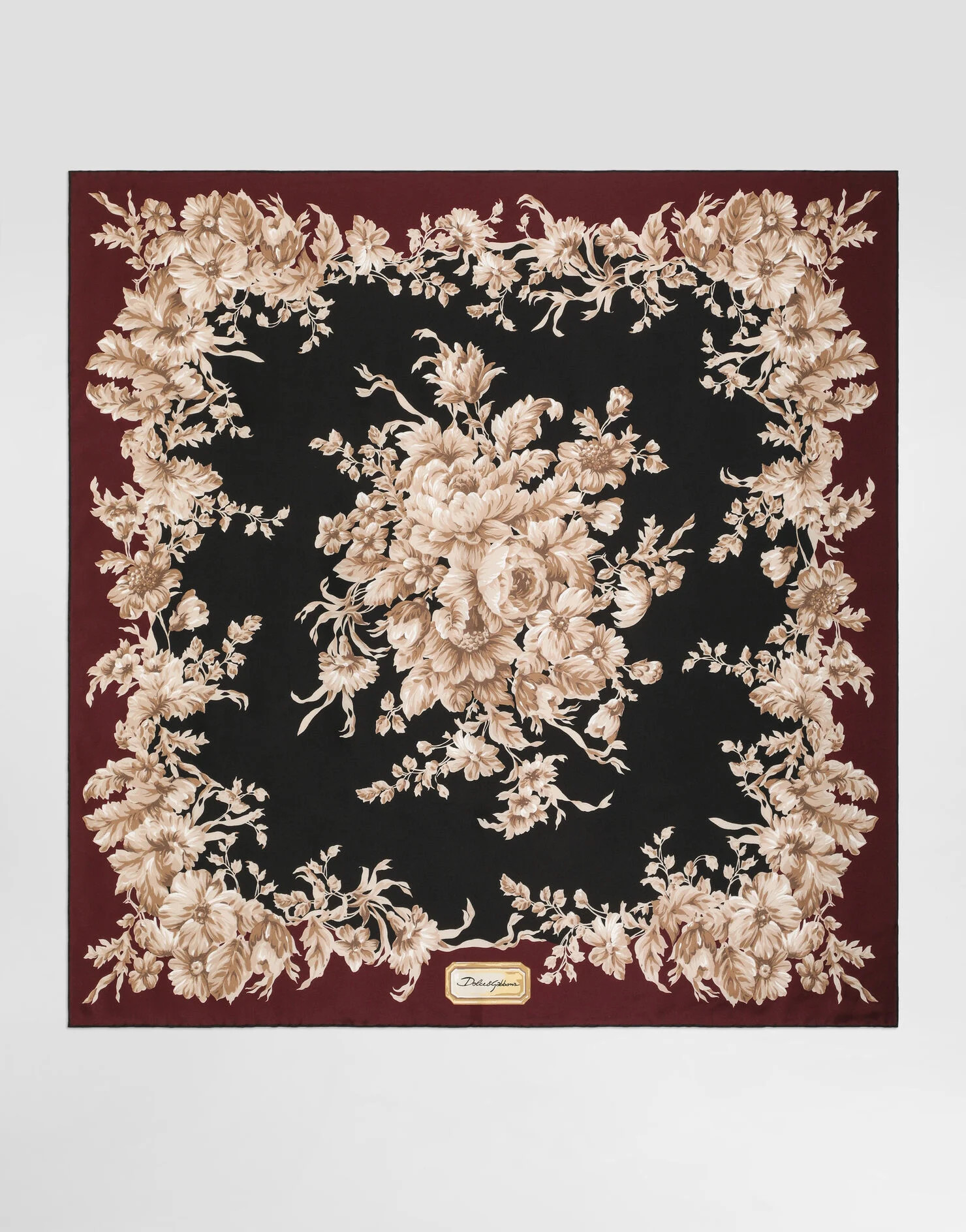 90x90 silk twill scarf | Dolce & Gabbana US