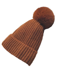 'Nicole' Fleece-lined beanie with Pom Pom (6 Colors) | Goodnight Macaroon