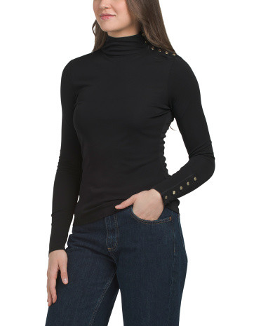 Long Sleeve Mock Neck Top | TJ Maxx