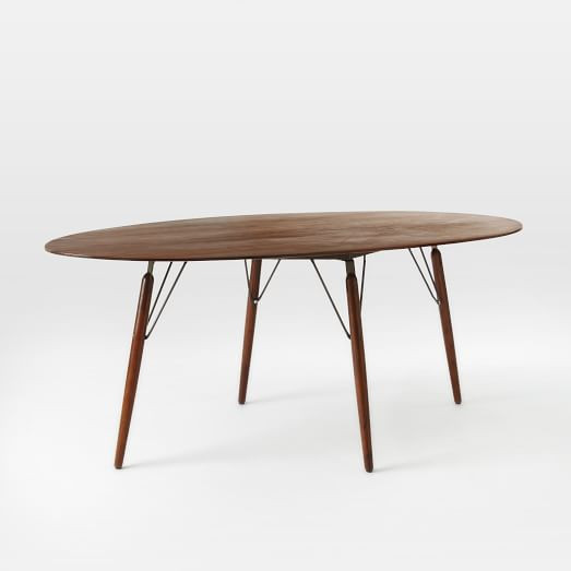 Graphica Dining Table - Oval (Hazelnut) | West Elm (US)