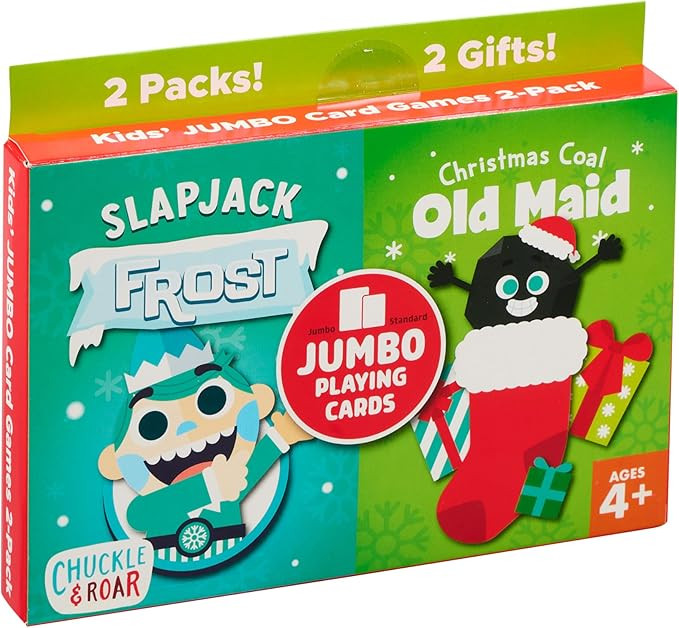 Chuckle & Roar - Slap Jack Frost & Christmas Coal Old Maid - 2 Game Pack That's Perfect for Cozy ... | Amazon (US)