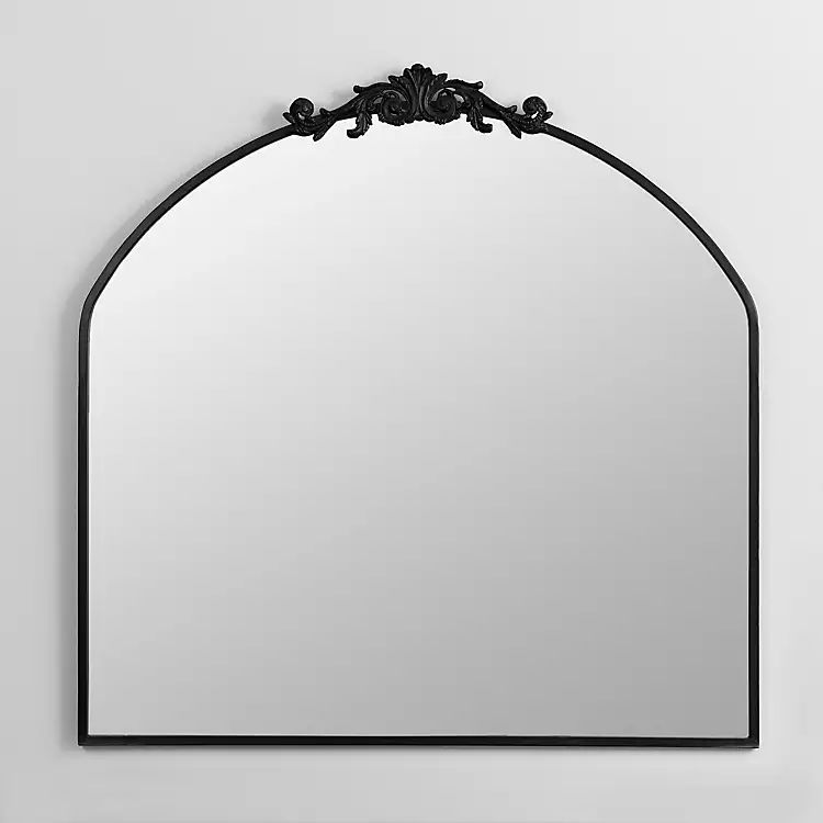 Black Metal Ornate Arch Mirror | Kirkland's Home