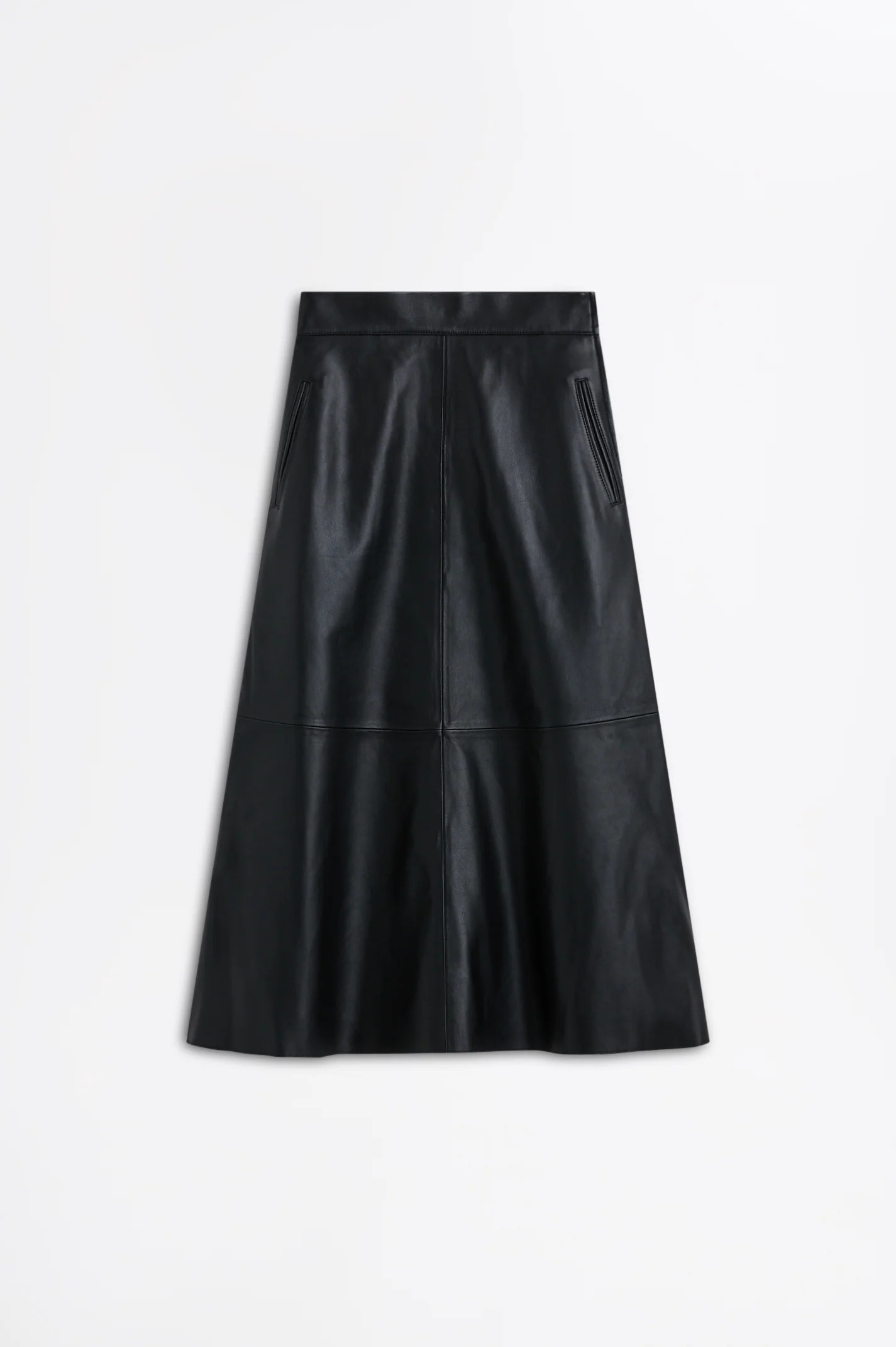LEATHER LONG SKIRT - NOIR - Scanlan Theodore | Scanlan Theodore AU