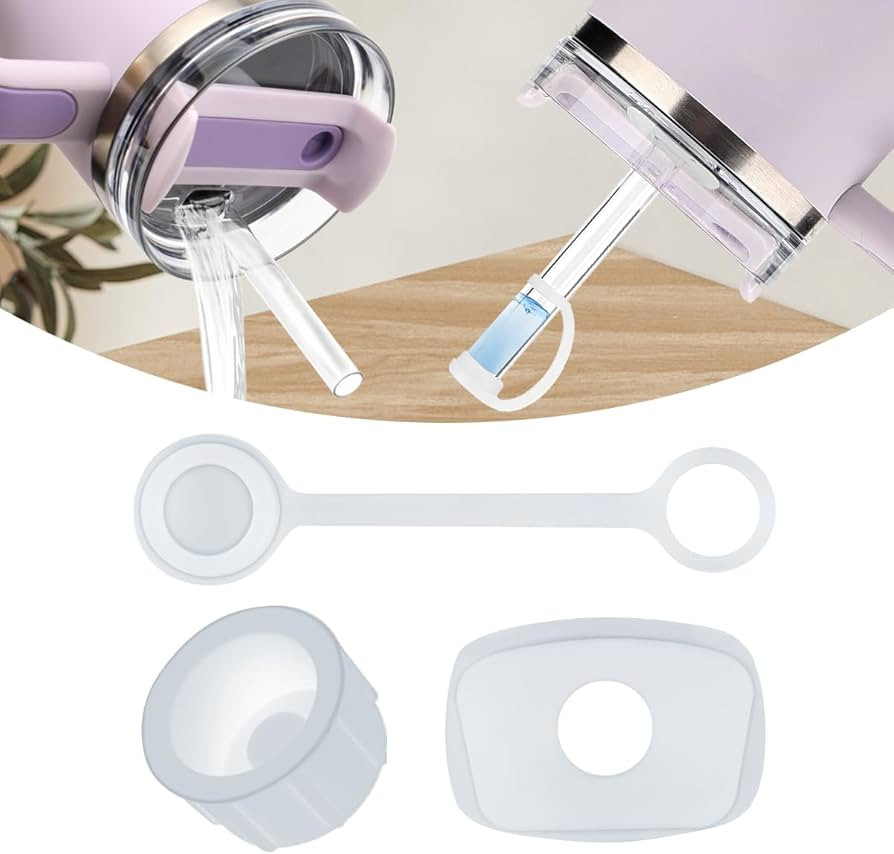 FOOGWEE Silicone Spill Stopper Set for Stanley 40/30 oz Quencher 1.0&H2.0 Tumbler with Handle, Cu... | Amazon (US)