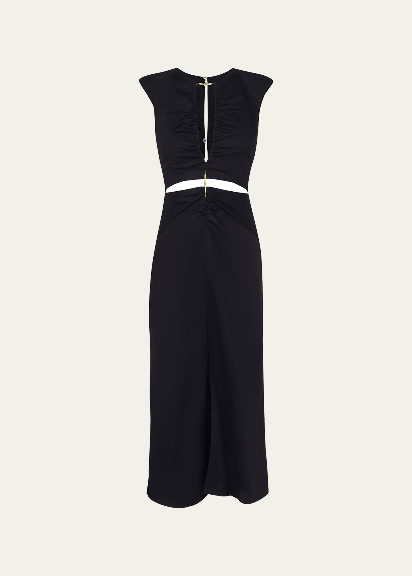 Solid Saori Detail Midi Dress | Bergdorf Goodman