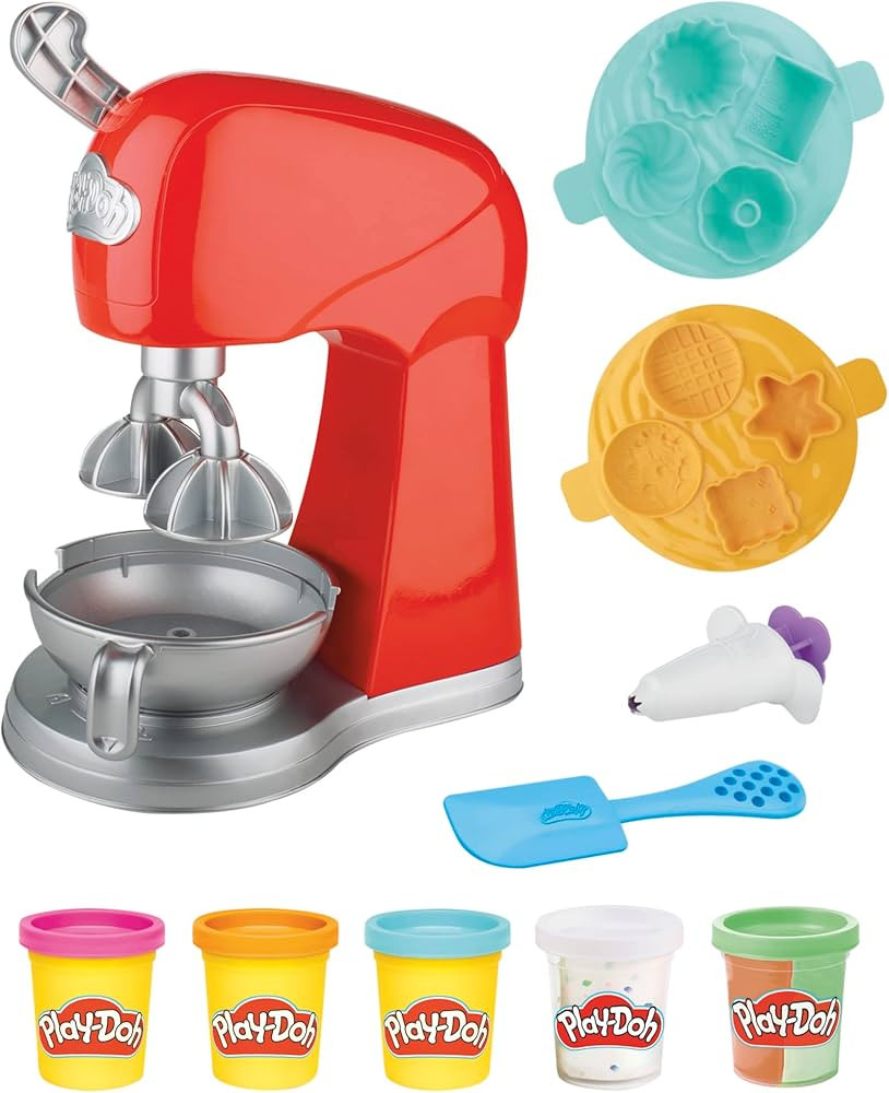 Play-Doh Magical Mixer Playset, Tools and Accessories, Arts and Crafts, Cooking Toys, Christmas G... | Amazon (US)