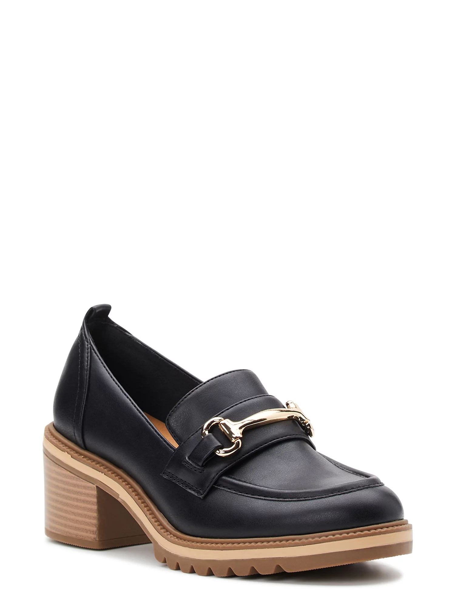 Time and Tru Women’s Heeled Loafer | Walmart (US)