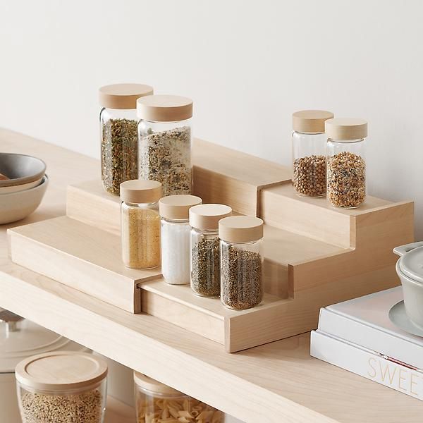 Marie Kondo Birch 3-Tier Expandable Shelf | The Container Store