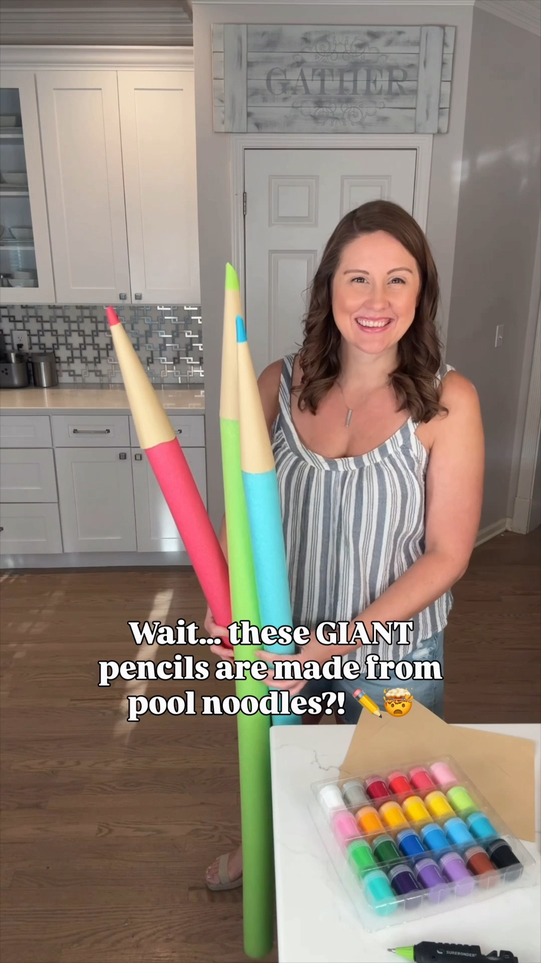 ✏️📚 The back-to-school DIY everyone is going to ask about! These GIANT colored pencils are made from pool noodles and are SO fun for first-day photos, classroom decor, bulletin boards + back-to-school parties! 🍎✨

I linked everything you need to make them so you can recreate the look! 🛒

#LTKBackToSchool #BackToSchoolDIY #BackToSchoolIdeas #ClassroomDecor #PoolNoodleCrafts

#LTKKids #LTKmomlife