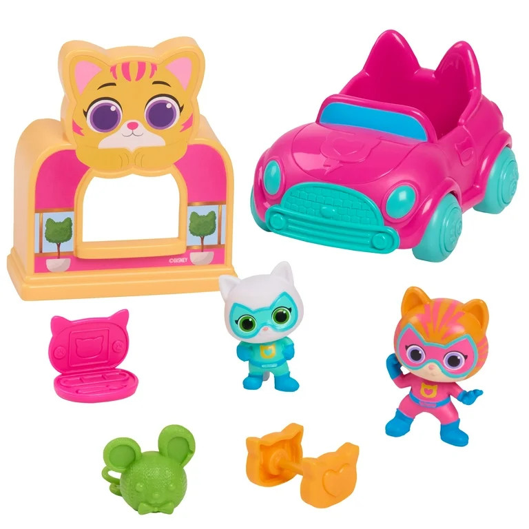 Disney Jr. SuperKitties Mini Playset, 7-pieces, Toy for Kids Ages 3 and up - Walmart.com | Walmart (US)