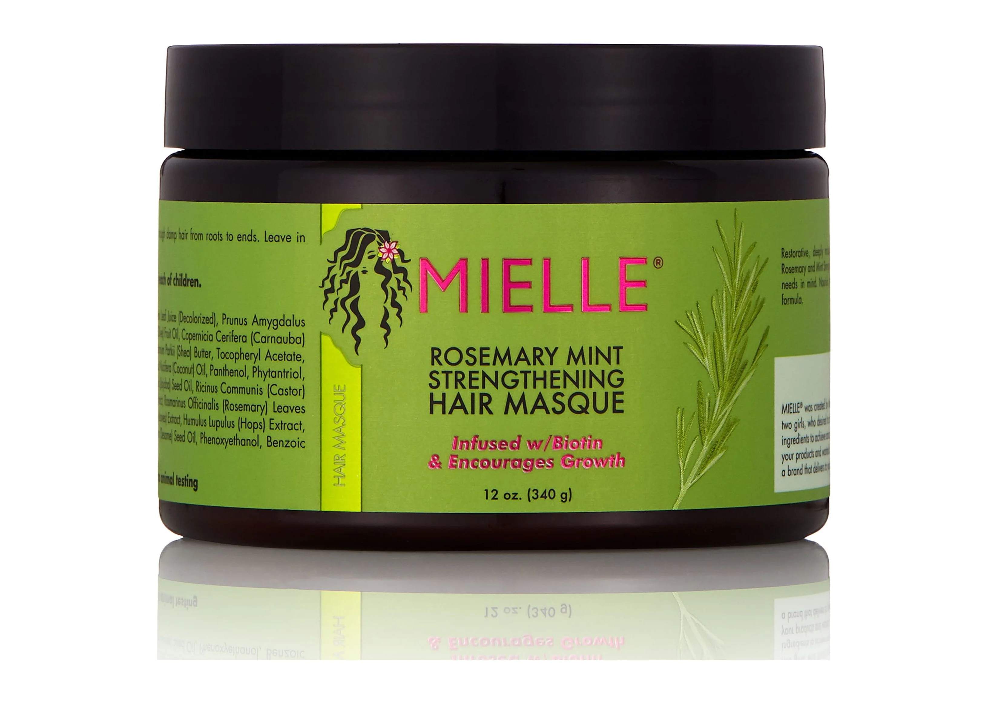 Mielle Strengthen Moisturize Nourish Hair Mask W/ Biotin, Rosemary, Coco Oil & Honey 12 Oz | Walmart (US)