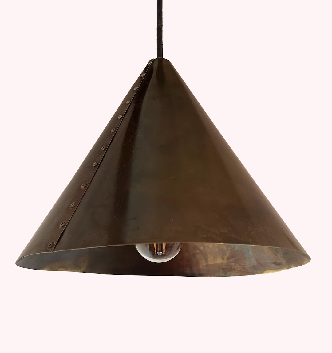 Brass Cone Pendant - Etsy | Etsy (US)