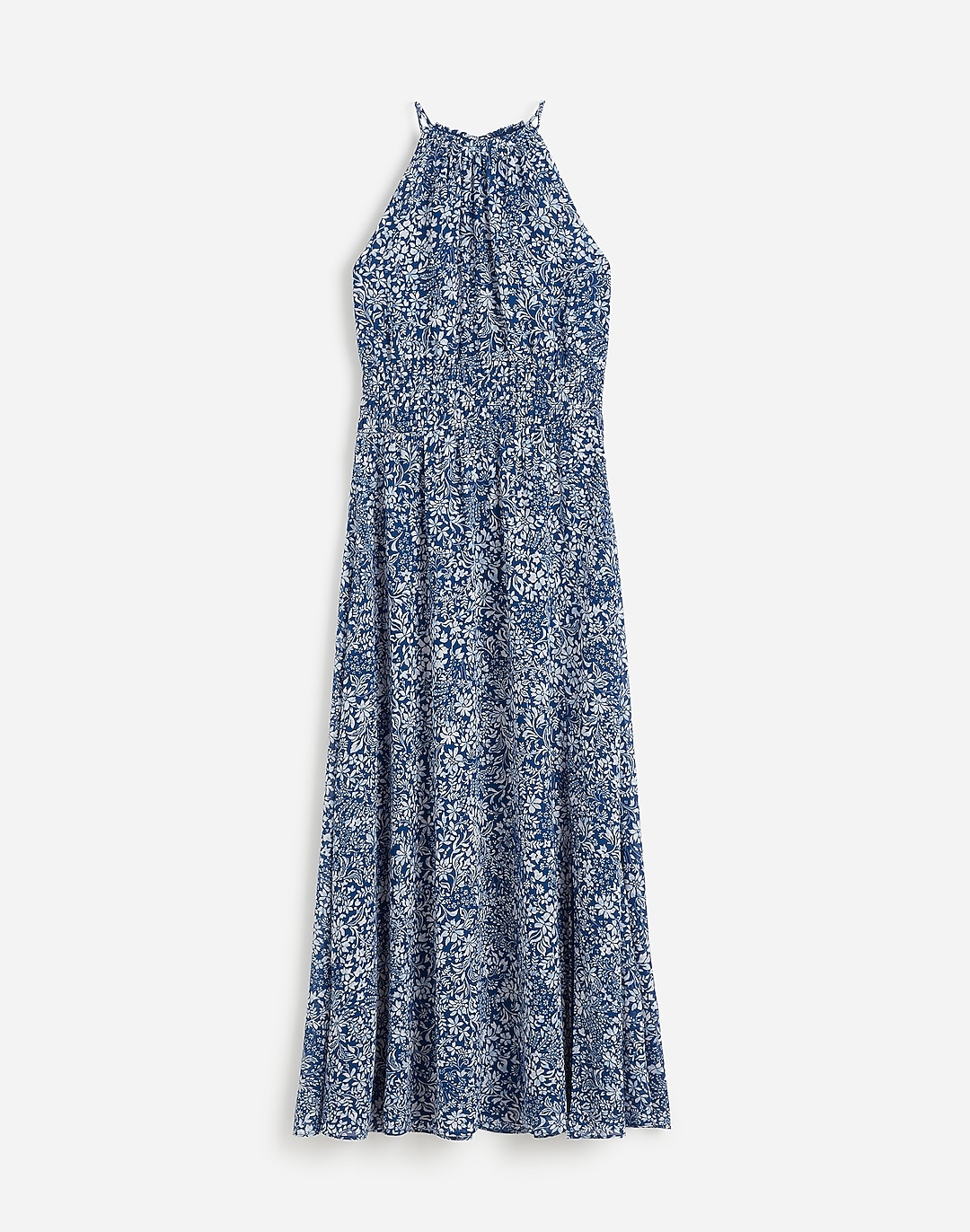 Smocked Halter Midi Dress in Floral | Madewell