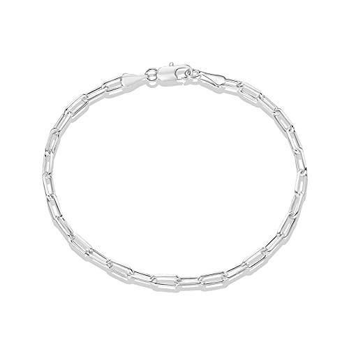 PAVOI 14K Gold Plated Paperclip/Curb/Figaro Chain Adjustable Bracelet for Women | Amazon (US)