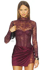 retrofete Valentina Bodysuit in Port from Revolve.com | Revolve Clothing (Global)