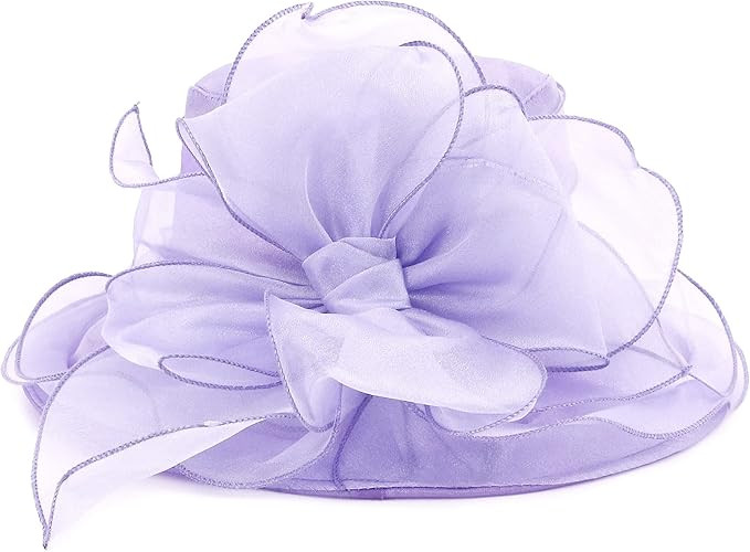 Testudineus Women's Organza Church Hat Kentucky Derby Fascinator Cap for Tea Party Bridal Wedding... | Amazon (US)