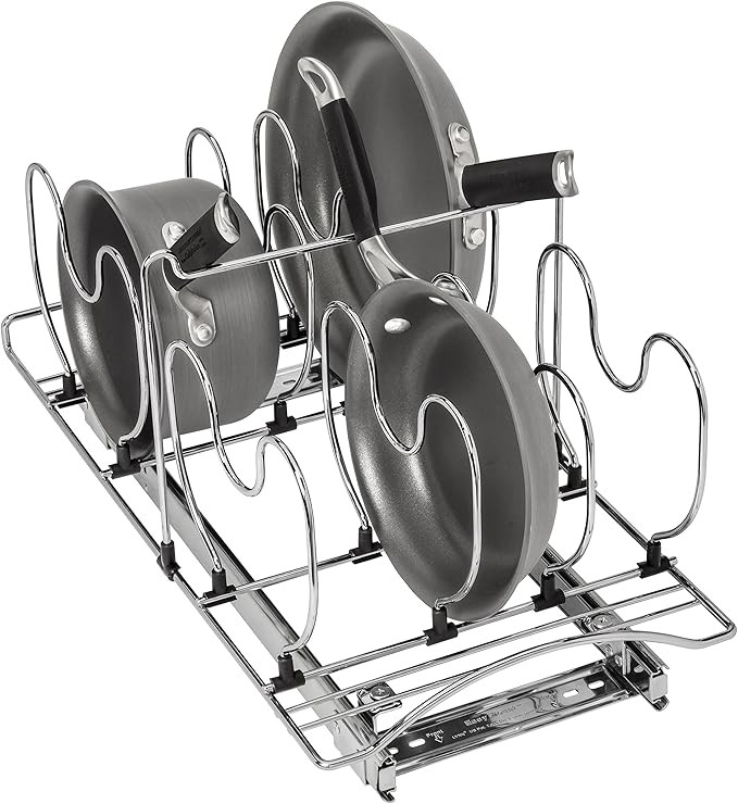 Lynk Professional® Cookware Organizer Pull Out Sliding Cabinet Shelf, 11 wx 21 d x 10.9 h - inch... | Amazon (US)