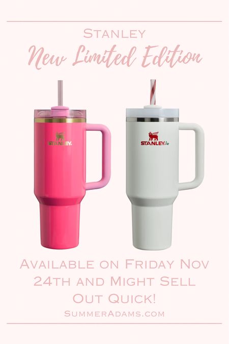 These new limited edition Stanley mugs come out on Friday at 12pm Eastern time and my daughter and i are sooo excited to match and get the Pink Parade (pink and gold) one!! What a perfect gift idea!


Stanley 30 oz
Stanley 40 oz
Mistletoe Twist Stanley
Pink Parade Stanley The Quencher 2.0

#LTKCyberWeek #LTKfindsunder50 #LTKGiftGuide