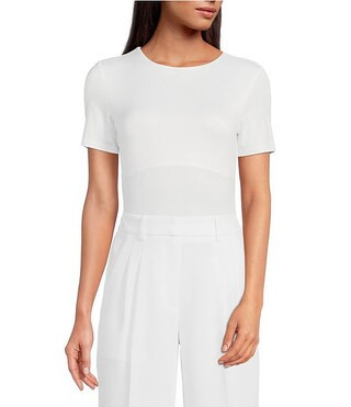 Layla Short Sleeve Crew Neck Coordinating Bodysuit | Dillard's