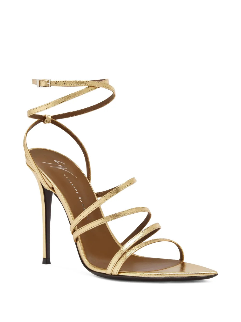 Giuseppe Zanotti 105mm Intriigo Claire Sandals | Gold | FARFETCH | Farfetch Global