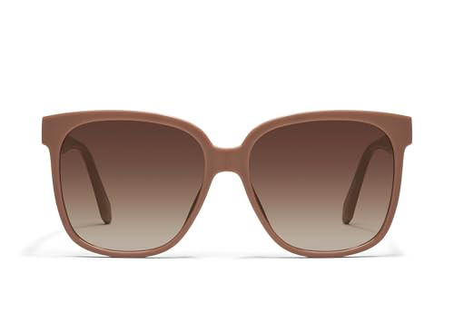 Quay - Womens Sunglasses, Square Lenses with UV Protection, Oversized Sunglasses (Wide Awake, Brown) | Amazon (US)