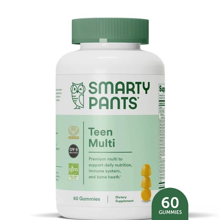 SmartyPants Teen Multi Gummy Vitamins with D3, C & B12 - 60ct | Walmart (US)