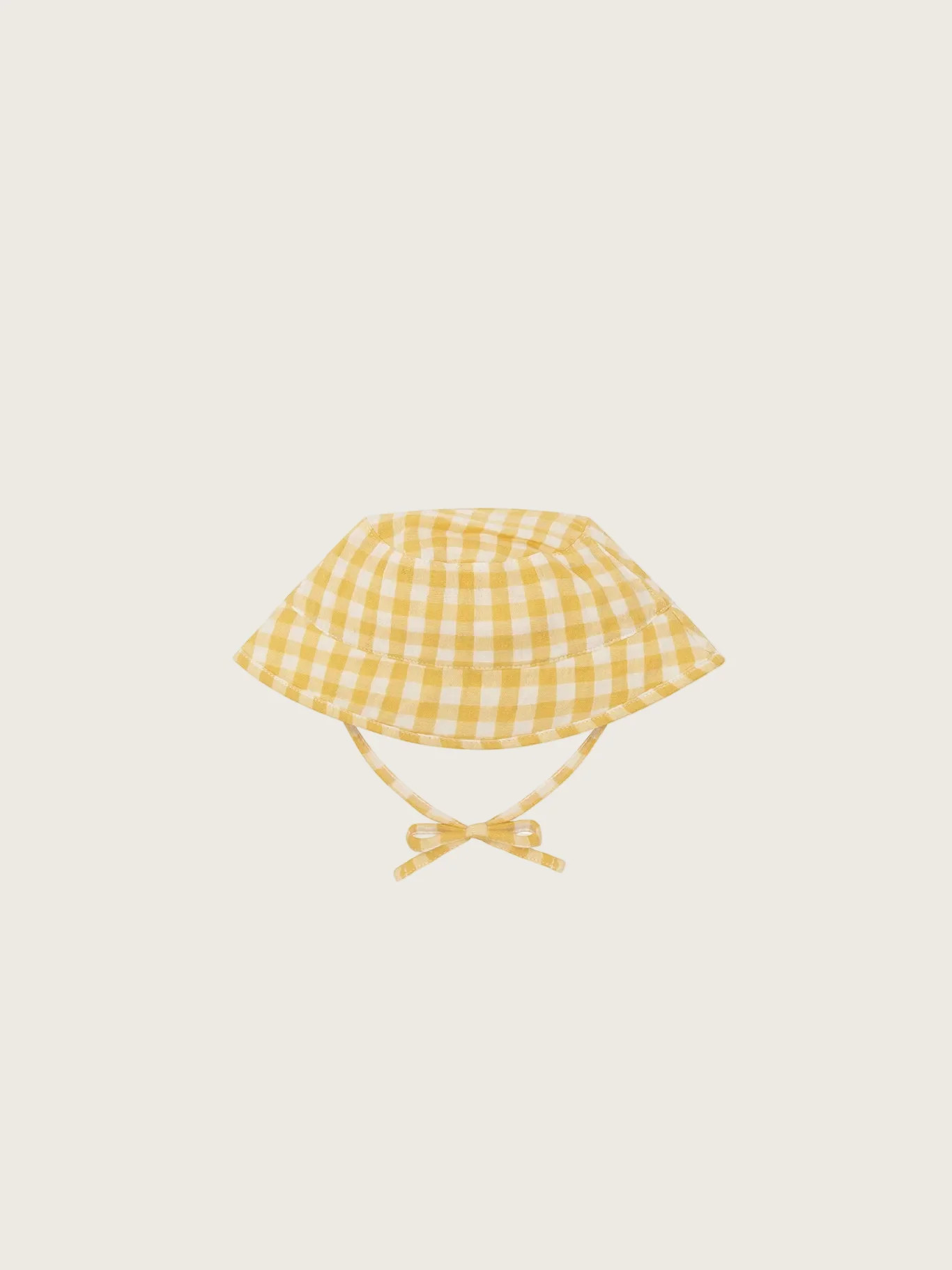 Honeycomb Gingham Bucket Sun Hat | Organic Zoo