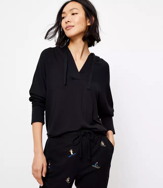 Lou & Grey Signature Softblend Lite Hoodie Top | LOFT