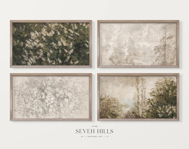 Spring Frame TV Art SET Country Sketches Samsung Frame TV Set | Etsy | Etsy (US)