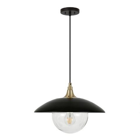 Glass and Metal Dome Alice Pendant Lamp | World Market