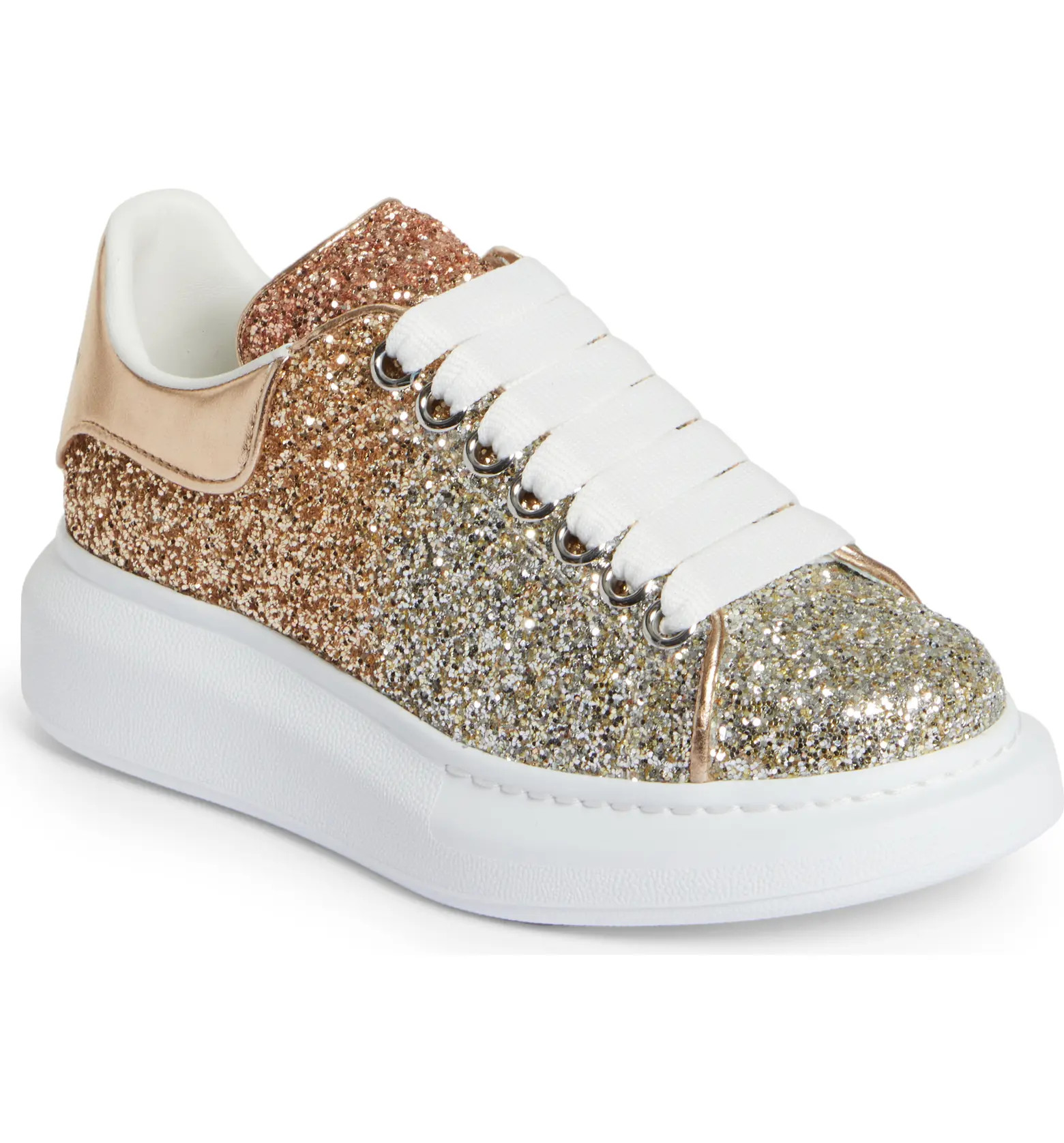 Alexander McQueen Oversized Ombré Glitter Sneaker (Women) | Nordstrom | Nordstrom