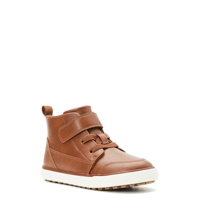 Wonder Nation Toddler Boys Casual Hi Top Shoes | Walmart (US)