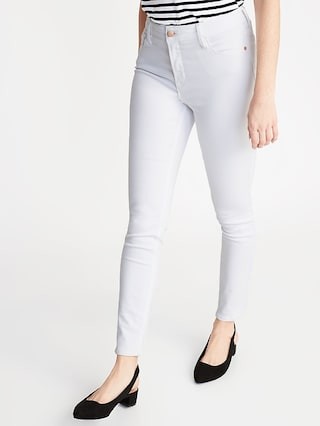 High-Rise Secret-Slim Pockets White Rockstar Jeans for Women | Old Navy US
