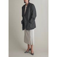 Vintage Wool Oversized Blazer | Grey Xl Ftv956 | Etsy (US)