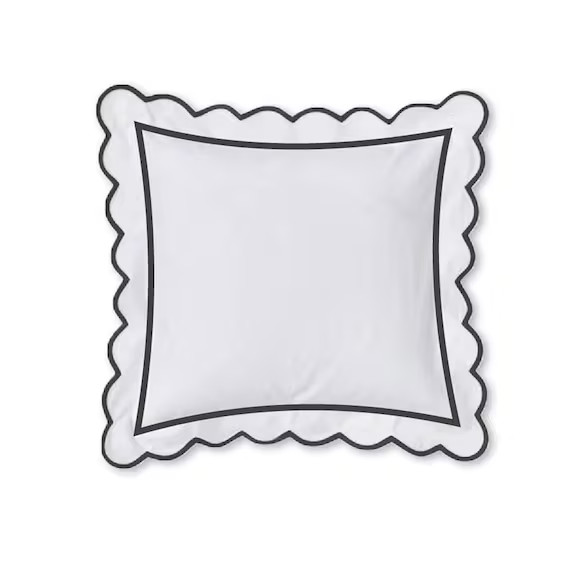 Pushp Linen Scalloped & Border European Square Euro Shams and | Etsy | Etsy (US)