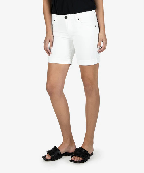 Catherine Boyfriend Short, Exclusive (White Wash) | Kut From Kloth