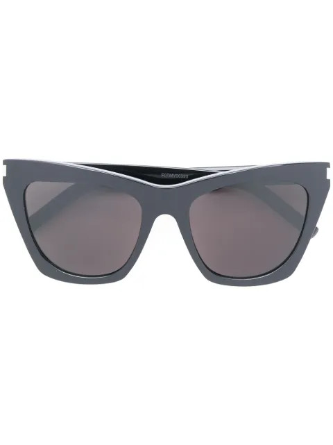 Saint Laurent Eyewear Kate Sunglasses - Farfetch | Farfetch Global