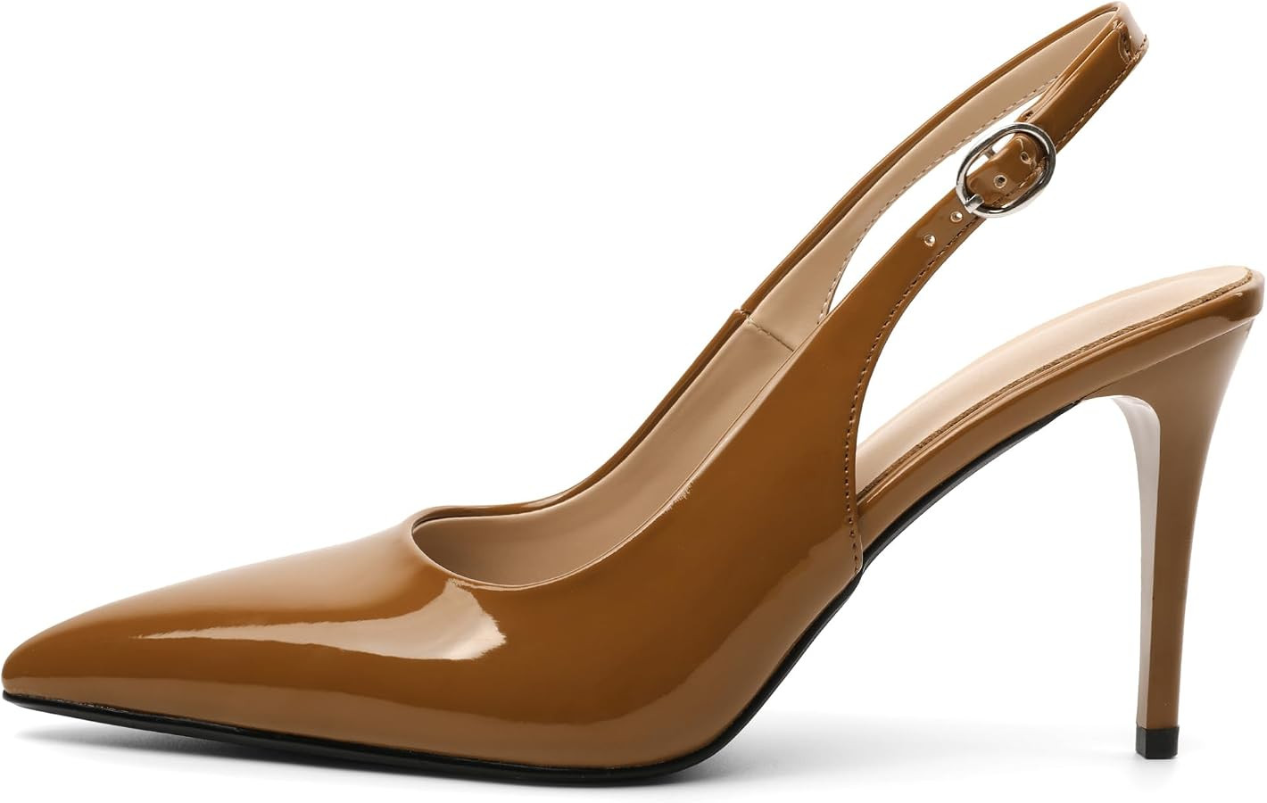 YODEKS Women's Slingback Heels Pointed Toe 3.5 Inch High Heel Pumps Wedding Bridal Party Prom Sho... | Amazon (US)