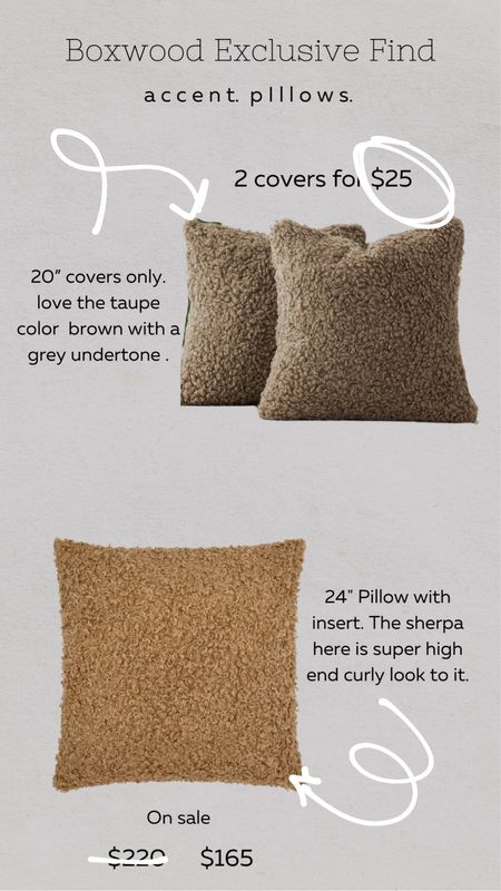 When BOTH sets are worth it! Loving both Sherpa accent pillow options! Our save Amazon option is a great color that will go with warm or cooler interior colors! The lux curly Sherpa of our caramel pillow is just something you don’t want to miss out on! The best part? Both options come in other colors too! Linked below!

#LTKhome #LTKfindsunder100 #LTKfindsunder50