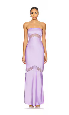 Runaway The Label Melrose Strapless Maxi Dress in Lilac from Revolve.com | Revolve Clothing (Global)